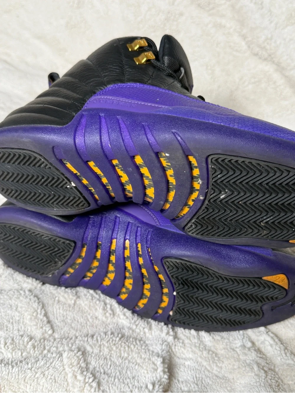 Jordan Men’s High-Top Basketball Shoes - Black/Purple